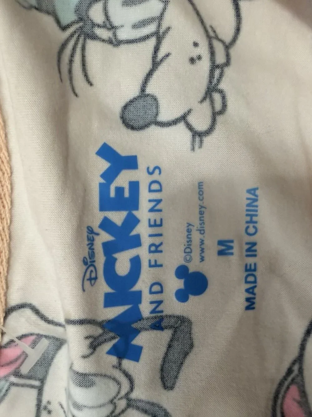 Disney Mickey & Friends Faces Pajama Set Top & Shorts Womens M